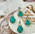 DZ54 Whosale Gemstone Rock DIY Jewelry For Girls Stone Crystal Amazonite Necklace and Pendent