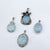 DZ47 Whosale Gemstone Rock DIY Jewelry For Girls Stone Crystal Aqumarine Quartz Necklace and Pendent