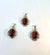 DZ49 Whosale Gemstone Rock DIY Jewelry For Girls Stone Crystal Garnet Necklace and Pendent